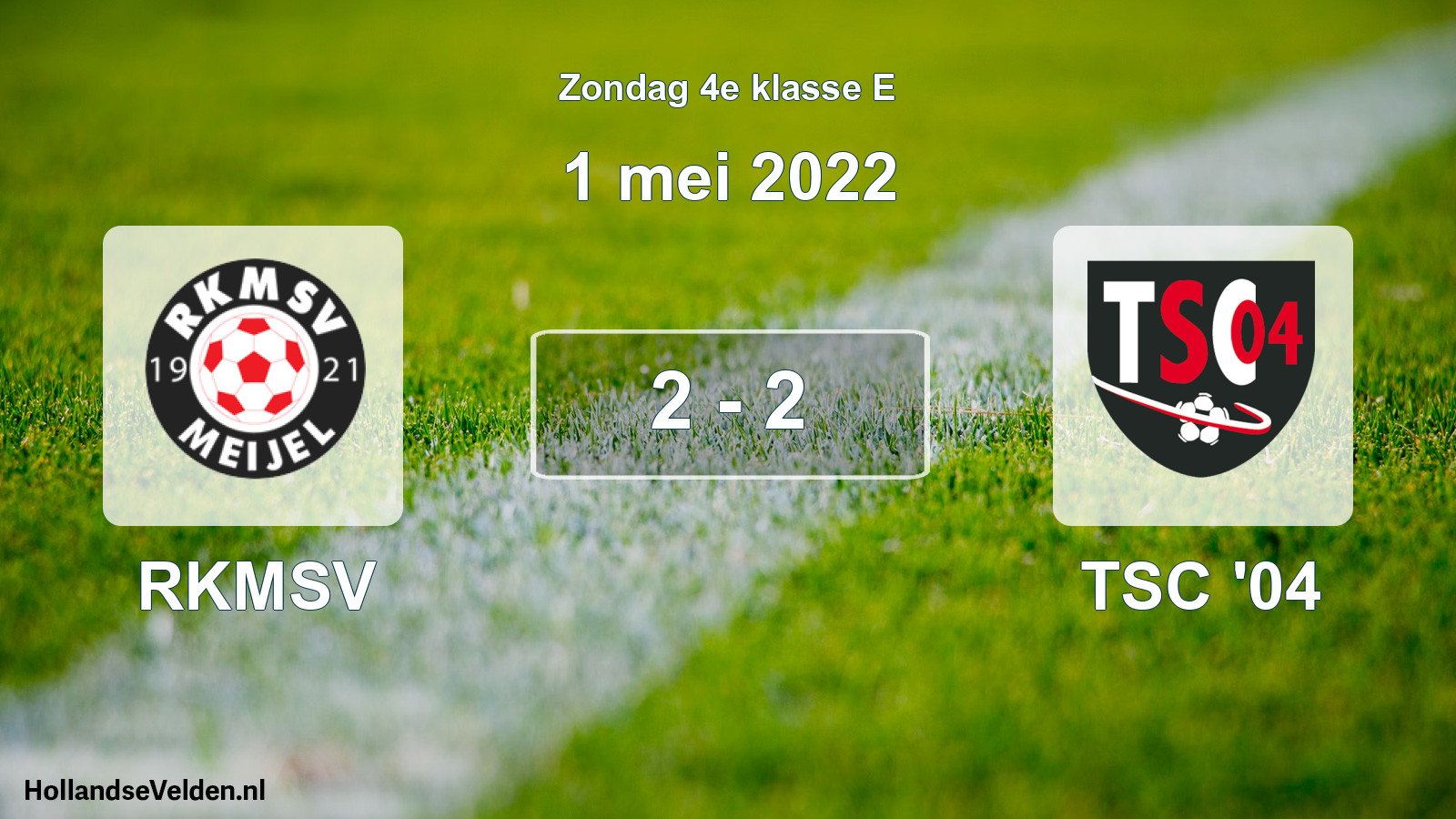 Total number of matches played: RKMSV - TSC '04 2 - 2 (1 May 2022)