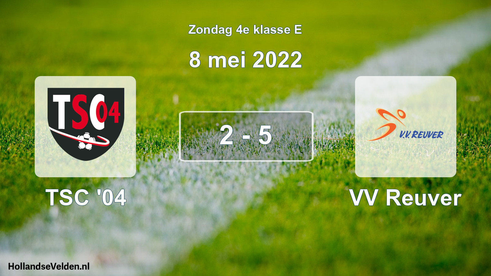 Total number of matches played: TSC '04 - VV Reuver 2 - 5 (8 May 2022)