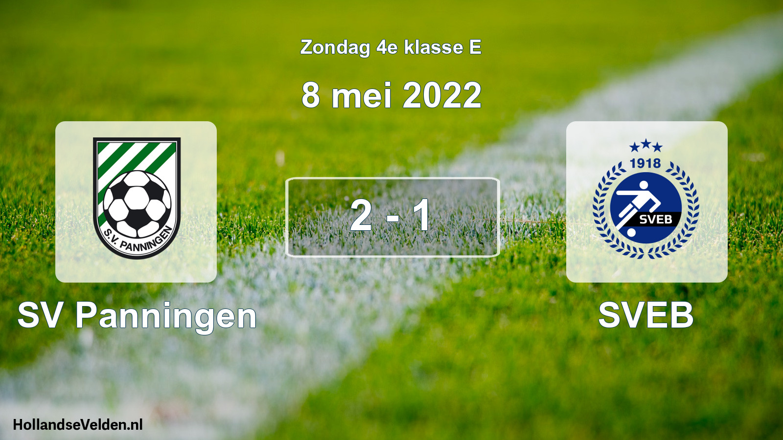 Total number of matches played: SV Panningen - SVEB 2 - 1 (8 May 2022)