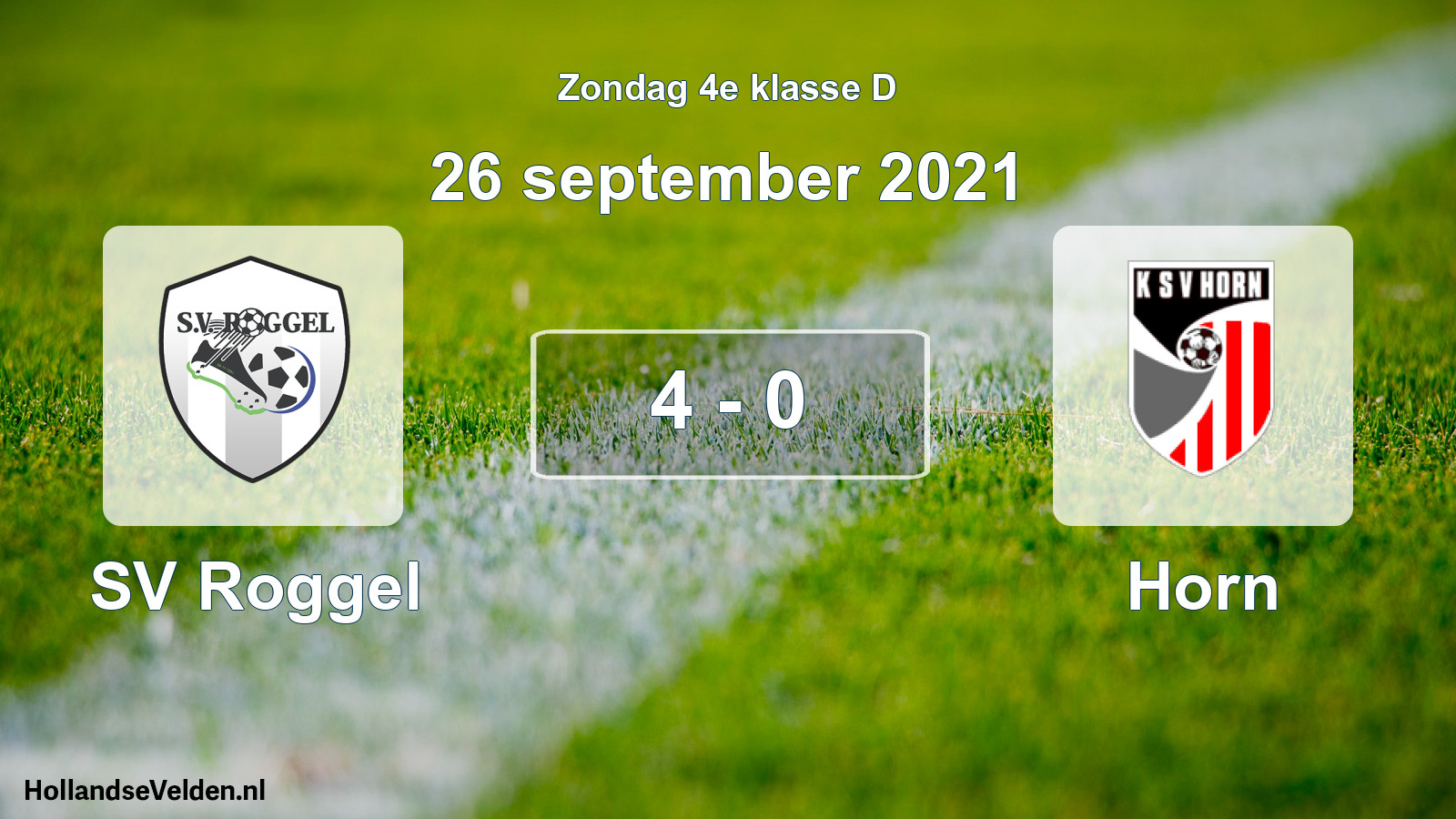 Total number of matches played: SV Roggel - Horn 4 - 0 (26 September 2021)
