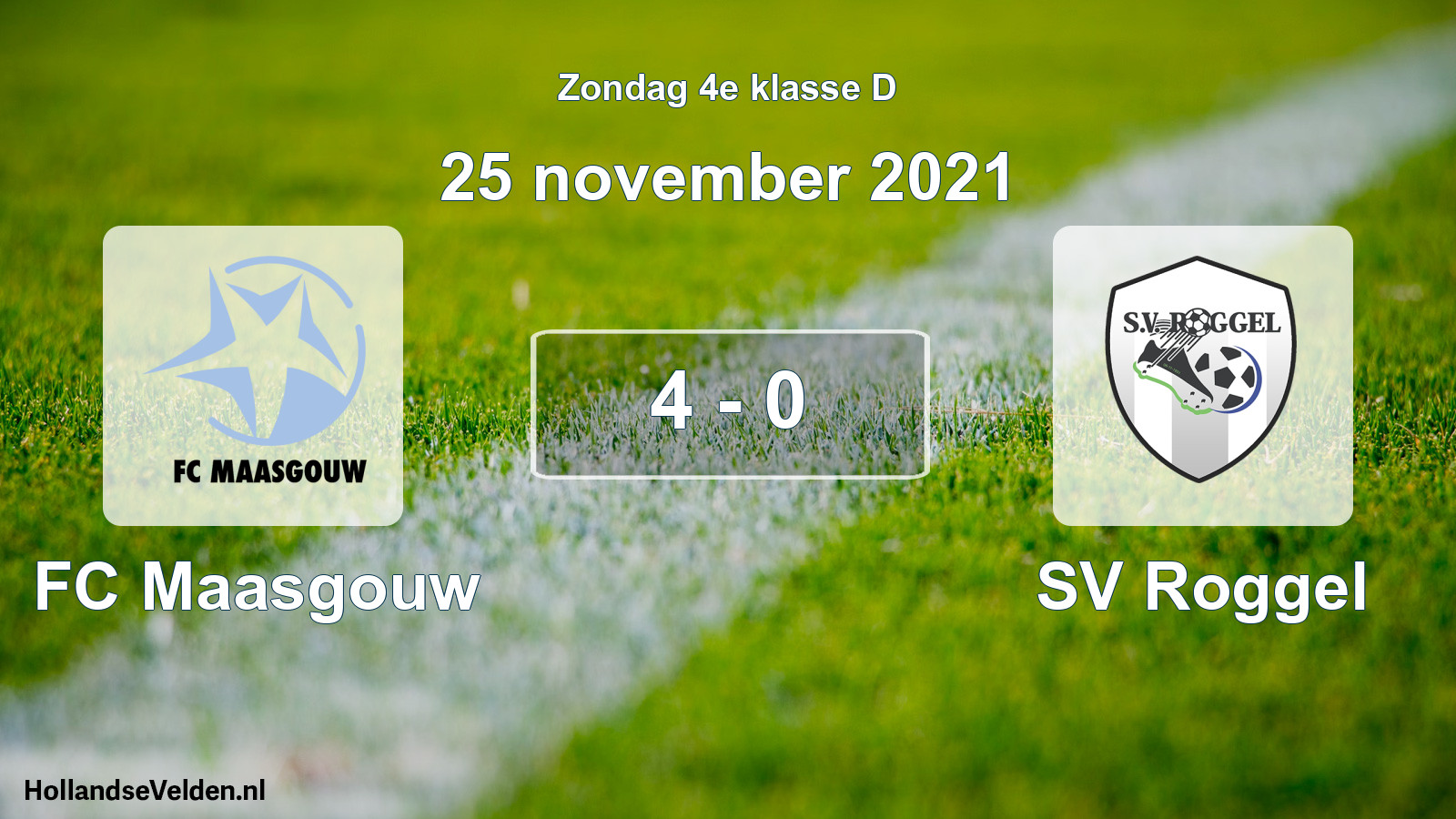 Total number of matches played: FC Maasgouw - SV Roggel 4 - 0 (25 November 2021)