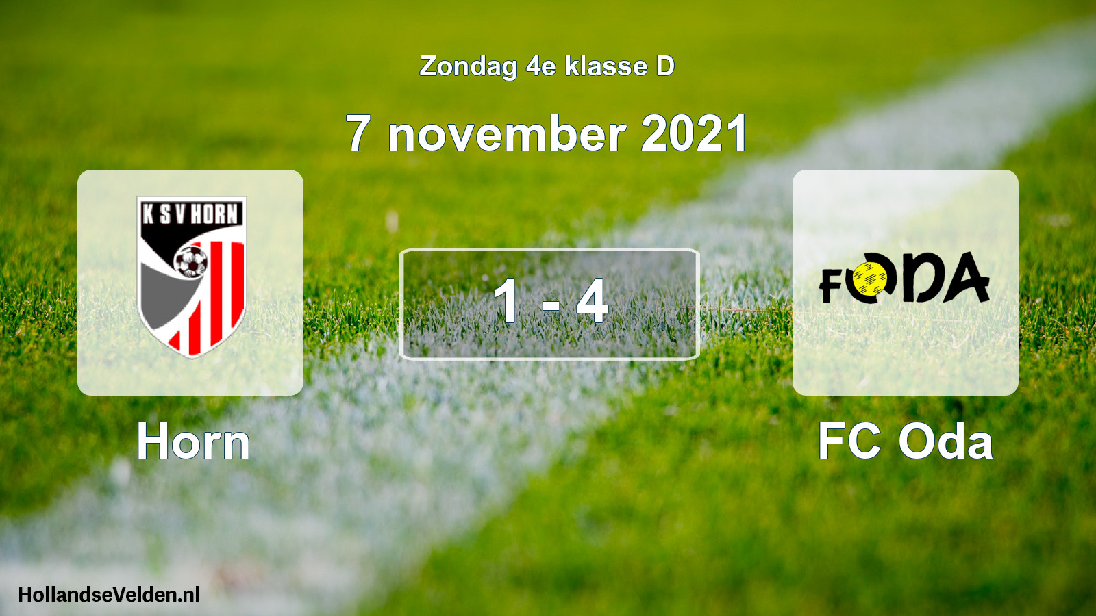 Total number of matches played: Horn - FC Oda 1 - 4 (7 November 2021)