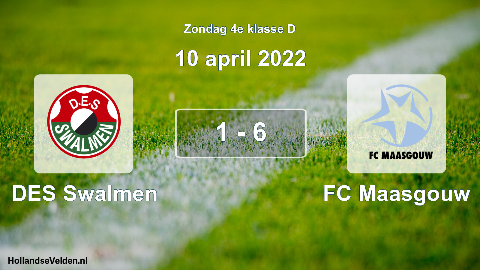 Total number of matches played: DES Swalmen - FC Maasgouw 1 - 6 (10 April 2022)