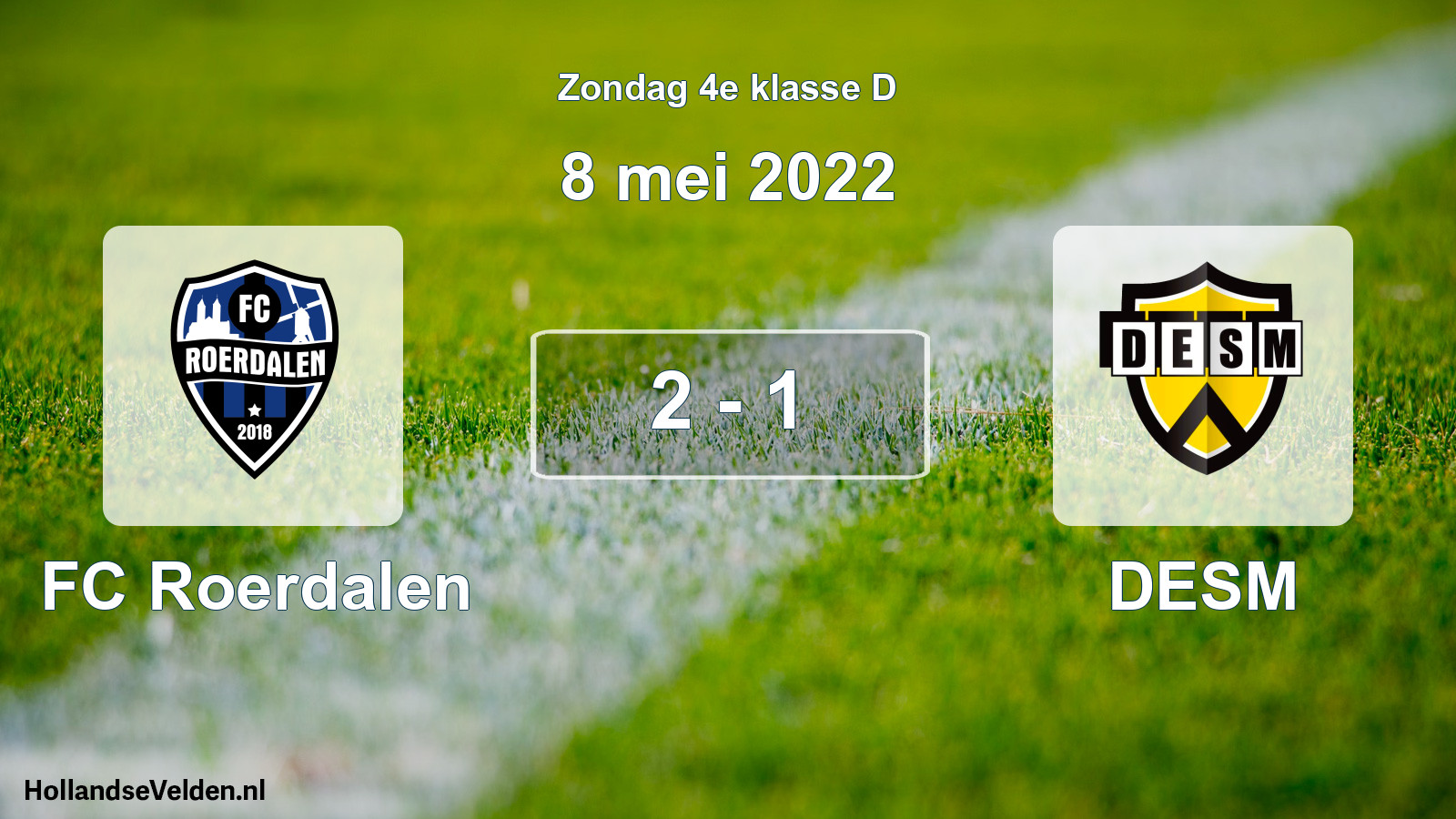 Total number of matches played: FC Roerdalen - DESM 2 - 1 (8 May 2022)