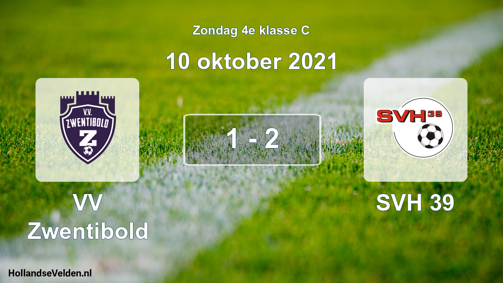 Total number of matches played: VV Zwentibold - SVH 39 1 - 2 (10 October 2021)