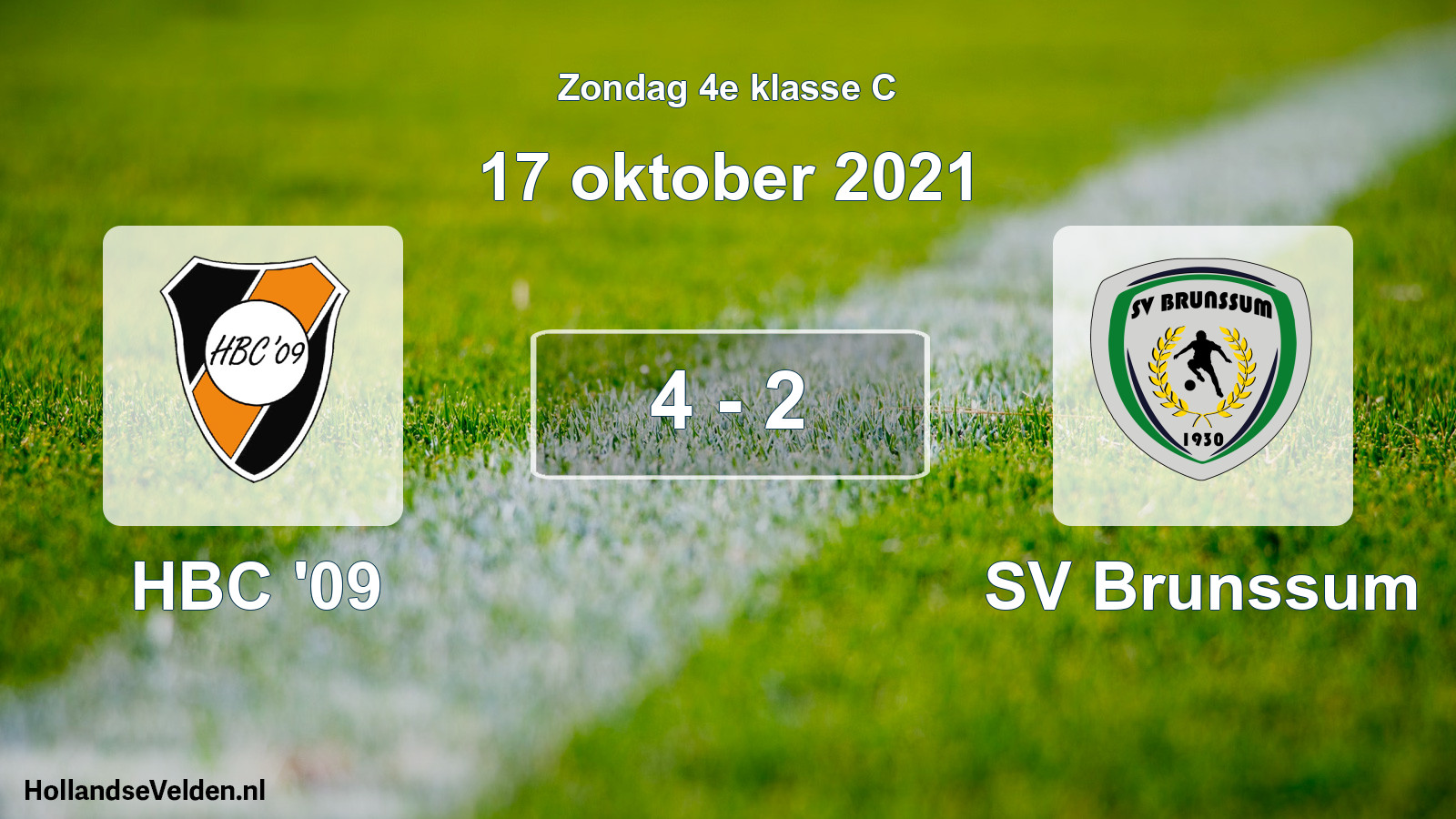 Total number of matches played: HBC '09 - SV Brunssum 4 - 2 (17 October 2021)