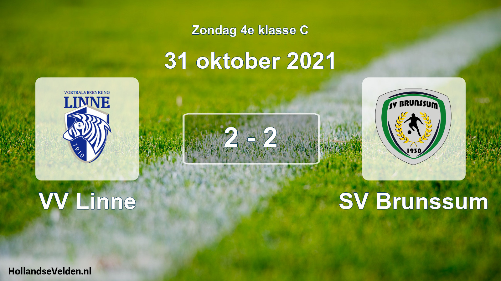 Total number of matches played: VV Linne - SV Brunssum 2 - 2 (31 October 2021)