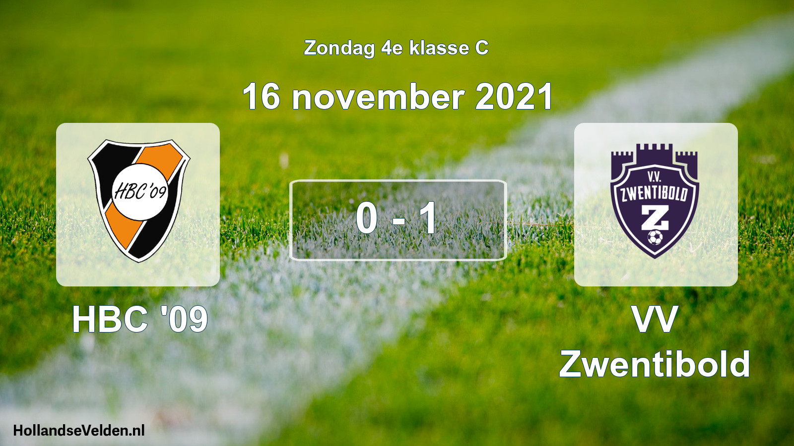 Total number of matches played: HBC '09 - VV Zwentibold 0 - 1 (16 November 2021)