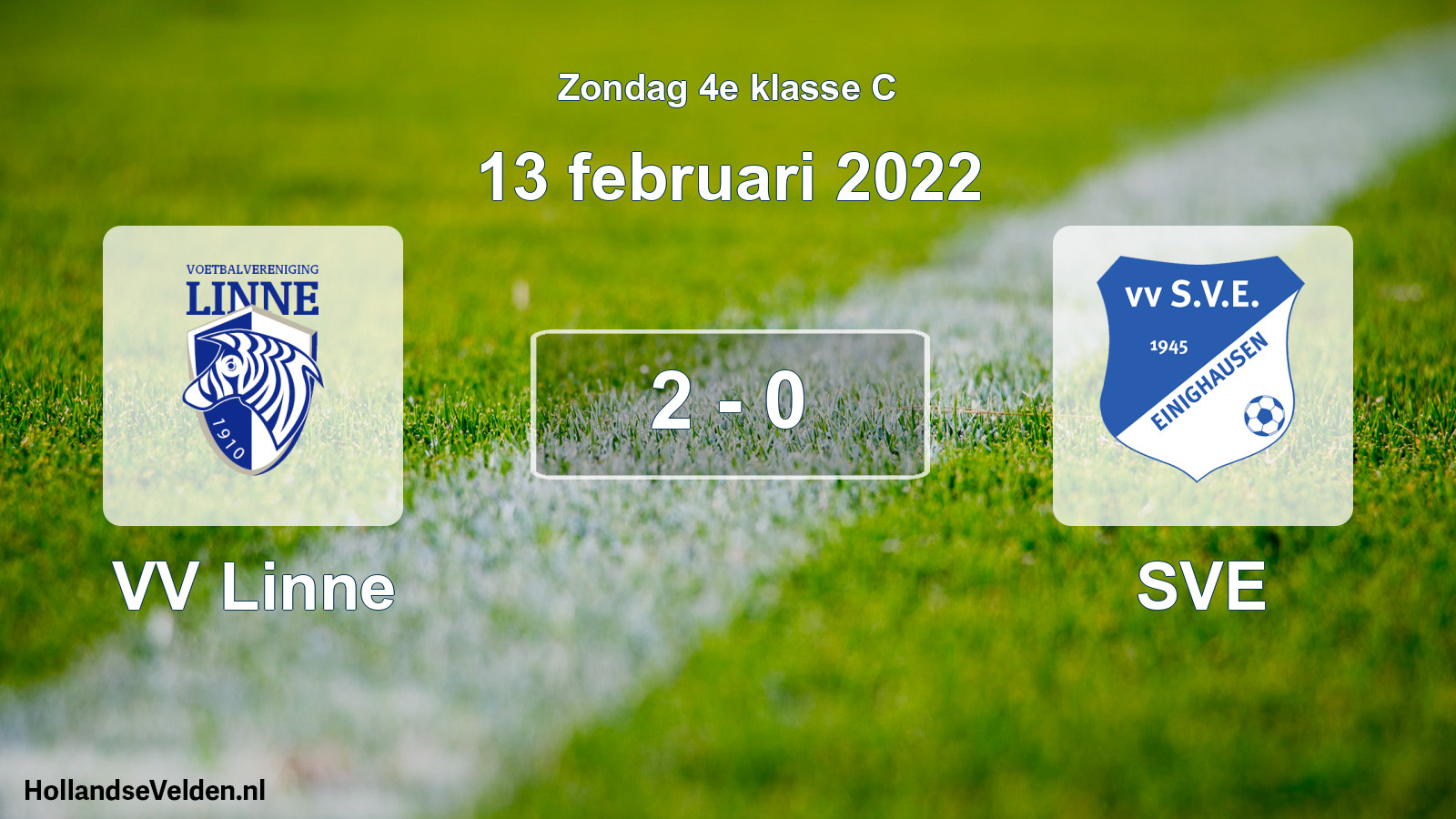 Total number of matches played: VV Linne - SVE 2 - 0 (13 February 2022)