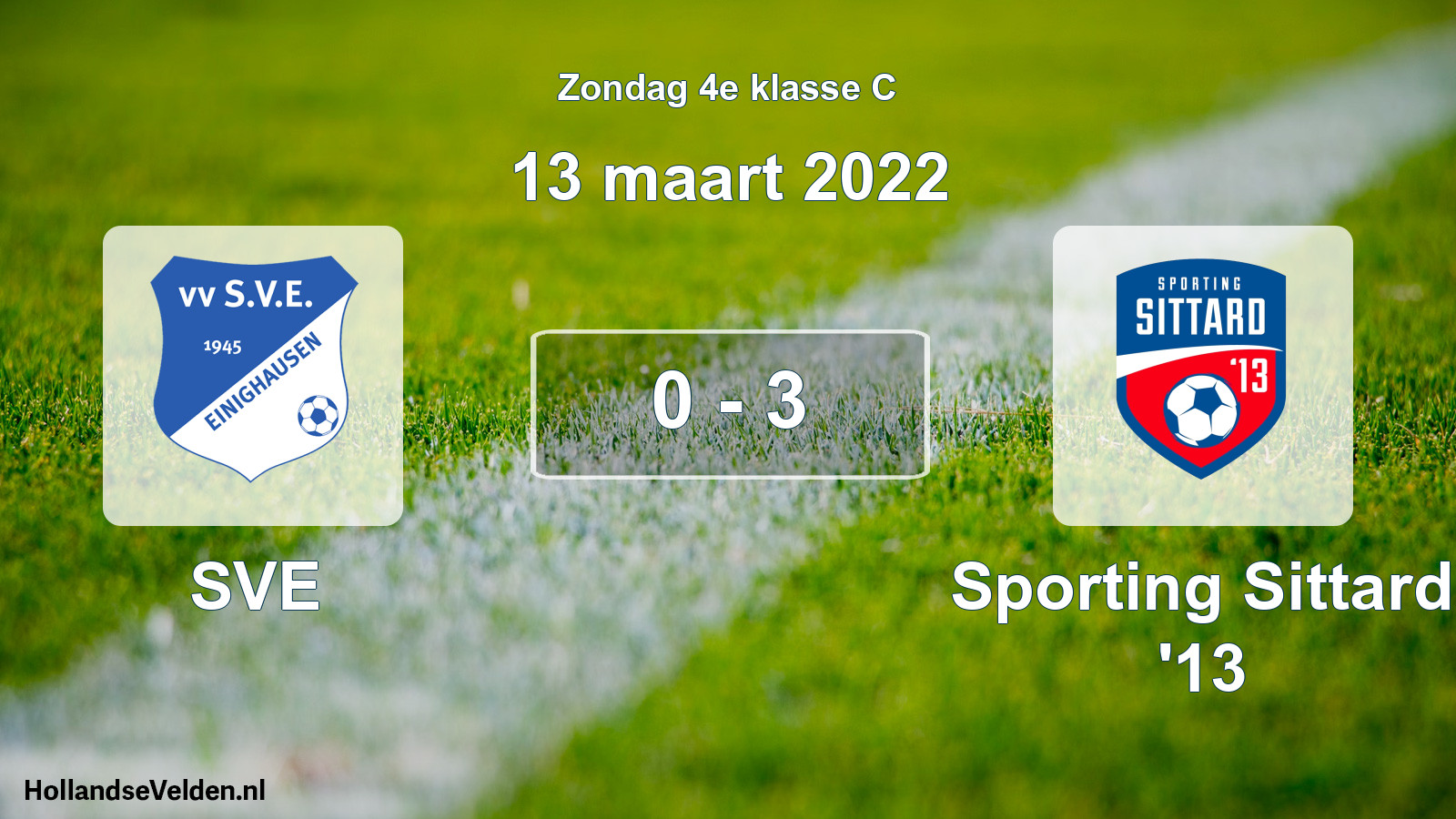 Total number of matches played: SVE - Sporting Sittard '13 0 - 3 (13 March 2022)