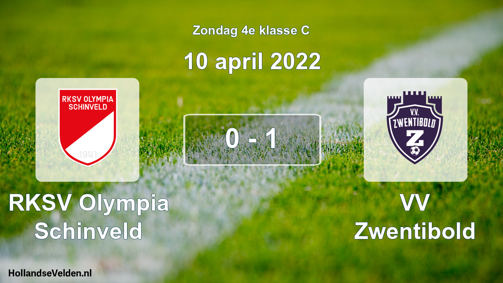 Total number of matches played: RKSV Olympia Schinveld - VV Zwentibold 0 - 1 (10 April 2022)