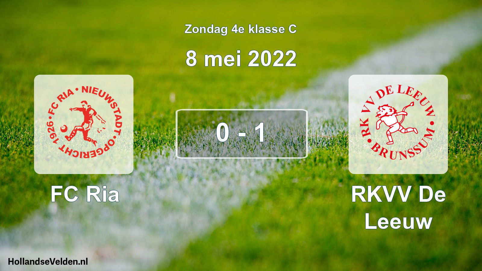 Total number of matches played: FC Ria - RKVV De Leeuw 0 - 1 (8 May 2022)
