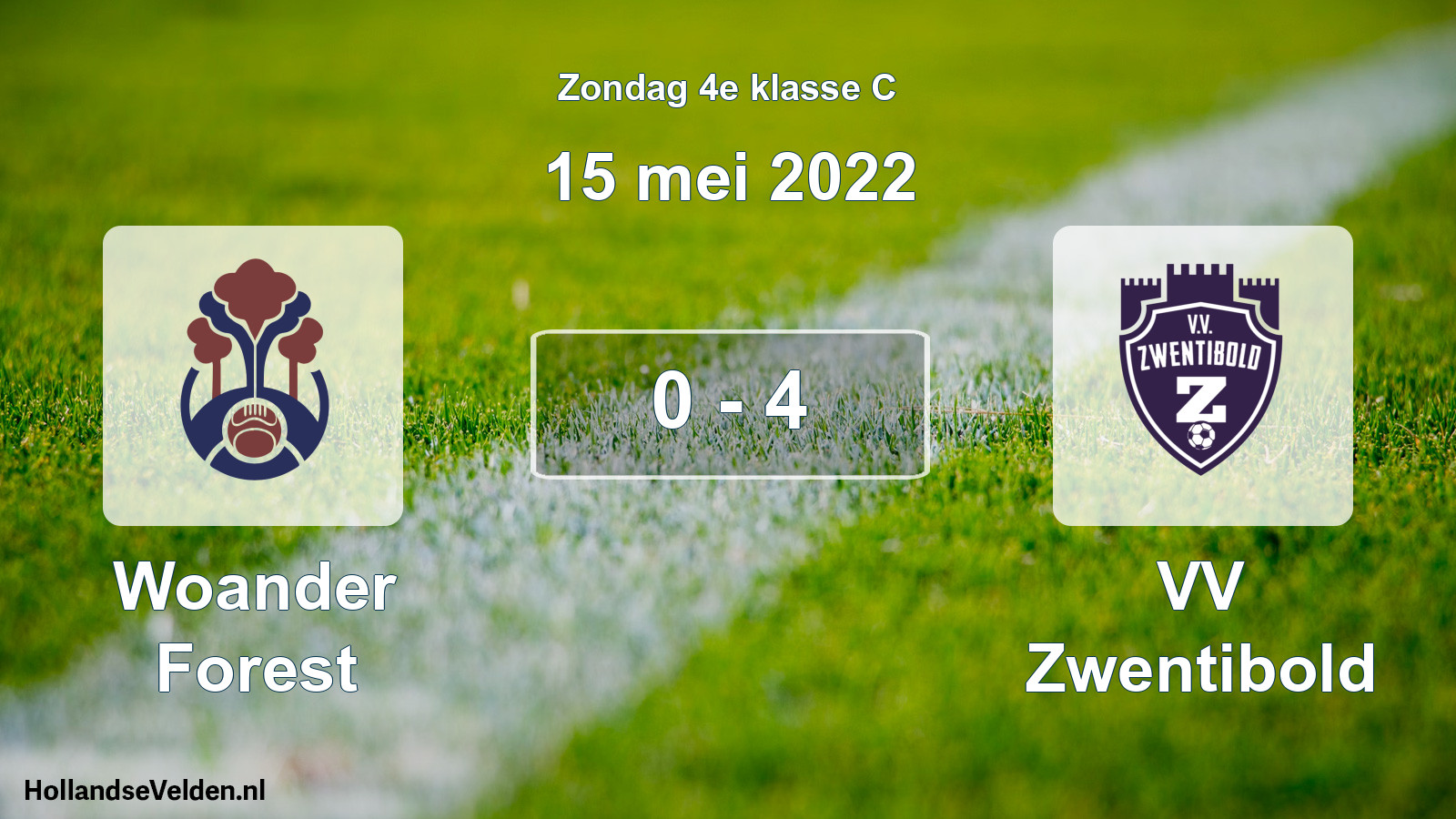 Total number of matches played: Woander Forest - VV Zwentibold 0 - 4 (15 May 2022)