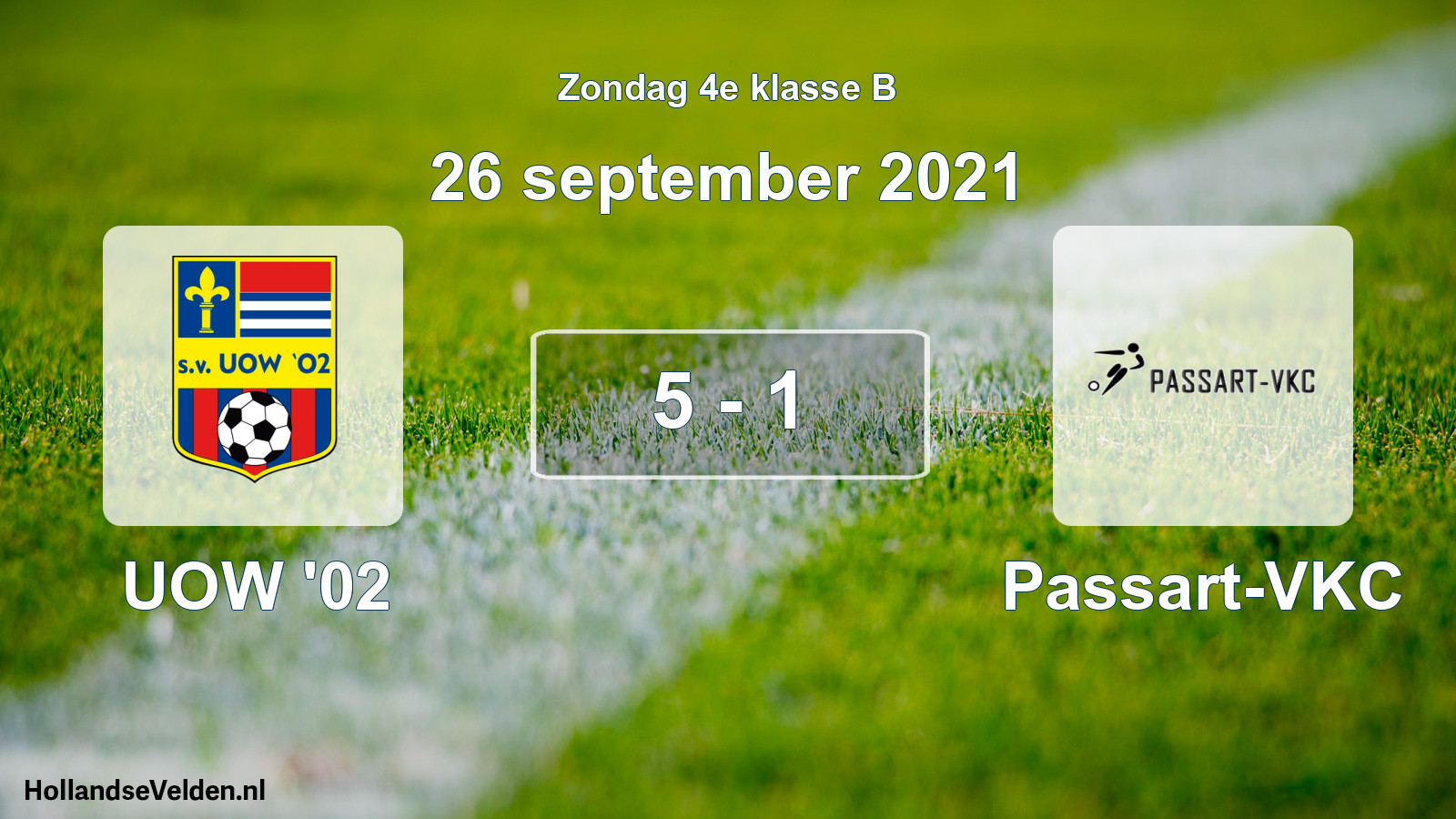Total number of matches played: UOW '02 - Passart-VKC 5 - 1 (26 September 2021)