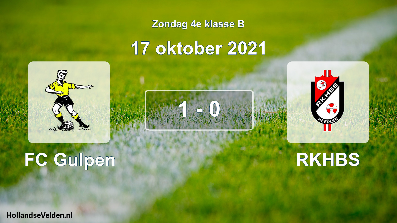 Total number of matches played: FC Gulpen - RKHBS 1 - 0 (17 October 2021)