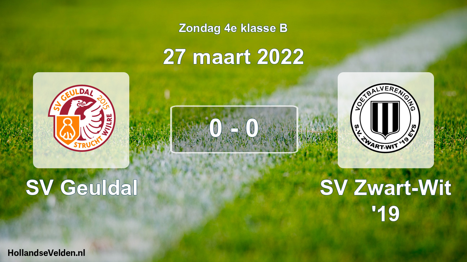 Total number of matches played: SV Geuldal - SV Zwart-Wit '19 0 - 0 (27 March 2022)