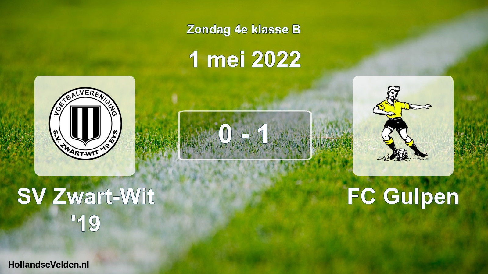 Total number of matches played: SV Zwart-Wit '19 - FC Gulpen 0 - 1 (1 May 2022)