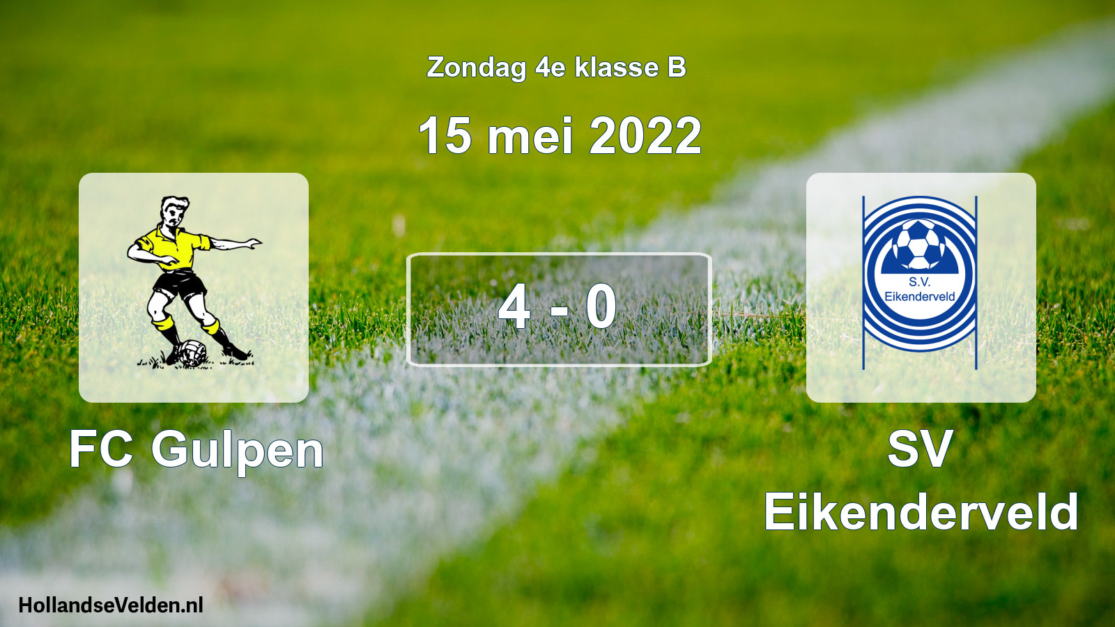 Total number of matches played: FC Gulpen - SV Eikenderveld 4 - 0 (15 May 2022)
