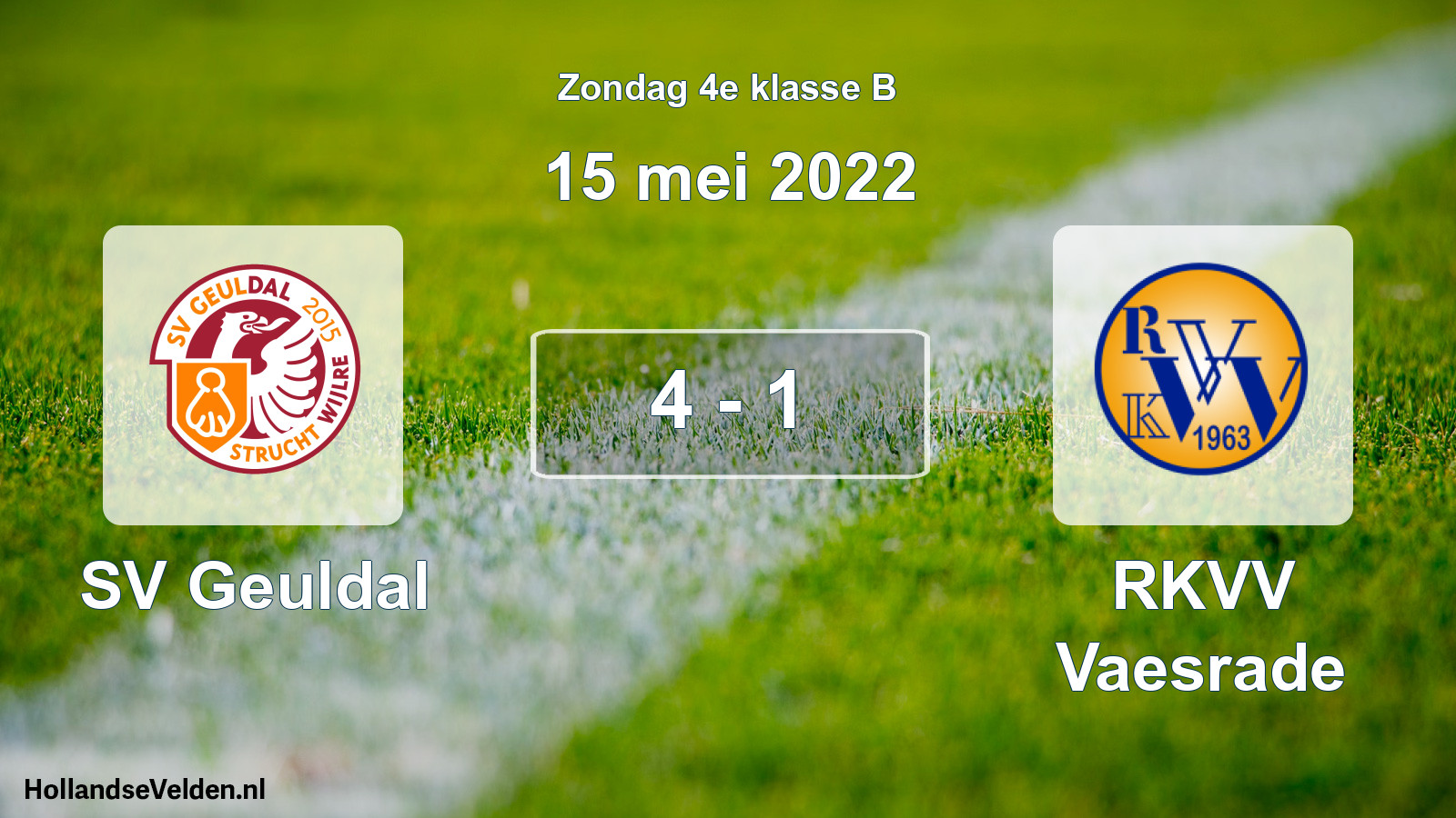 Total number of matches played: SV Geuldal - RKVV Vaesrade 4 - 1 (15 May 2022)