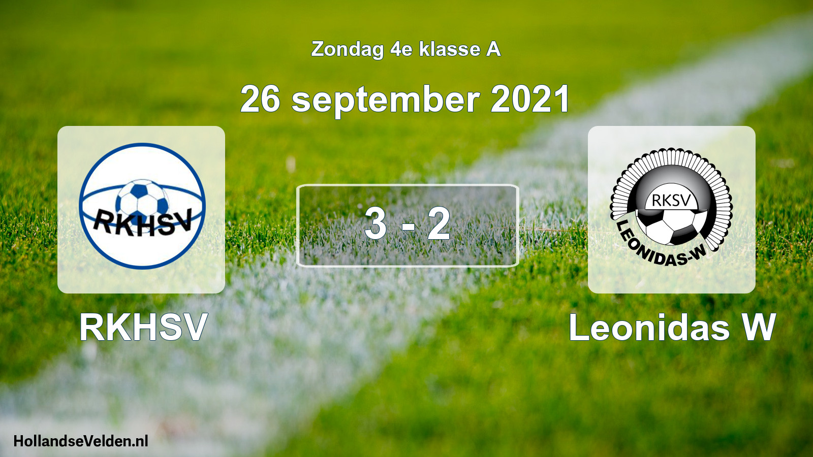 Total number of matches played: RKHSV - Leonidas W 3 - 2 (26 September 2021)