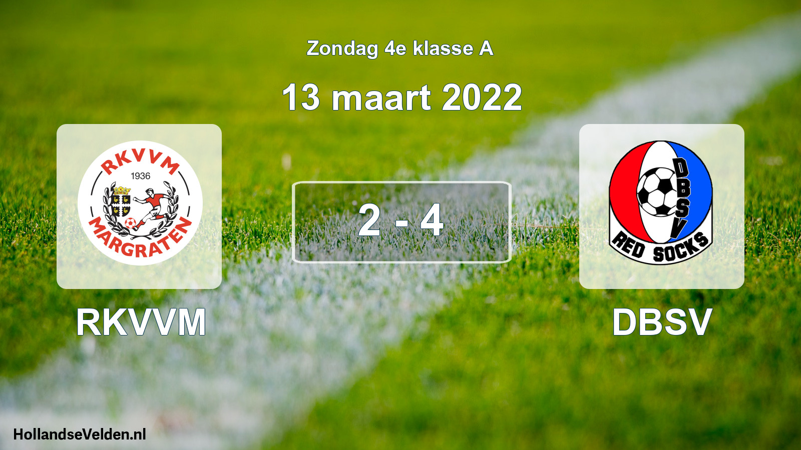 Total number of matches played: RKVVM - DBSV 2 - 4 (13 March 2022)