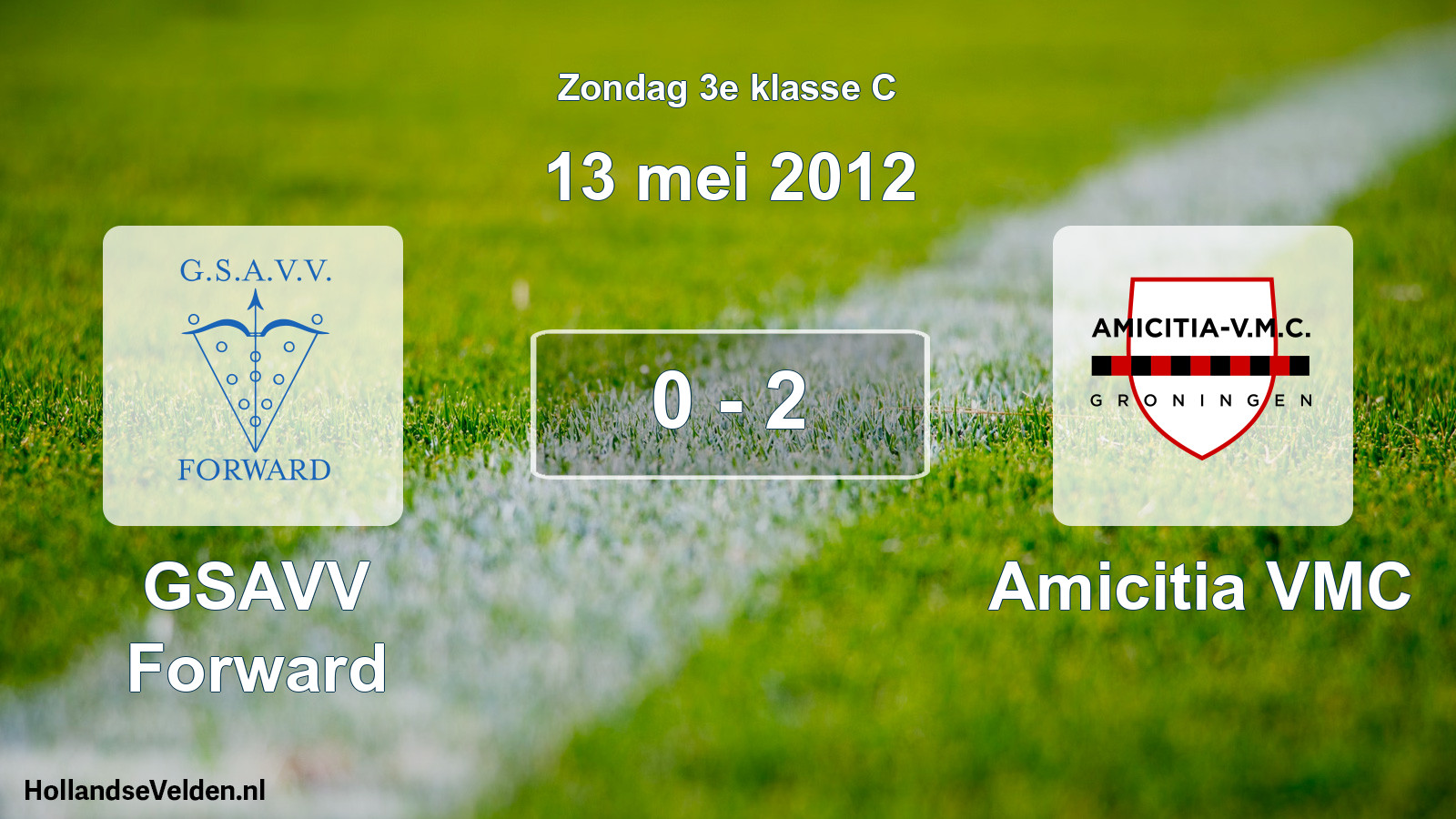 Total number of matches played: GSAVV Forward - Amicitia VMC 0 - 2 (13 May 2012)