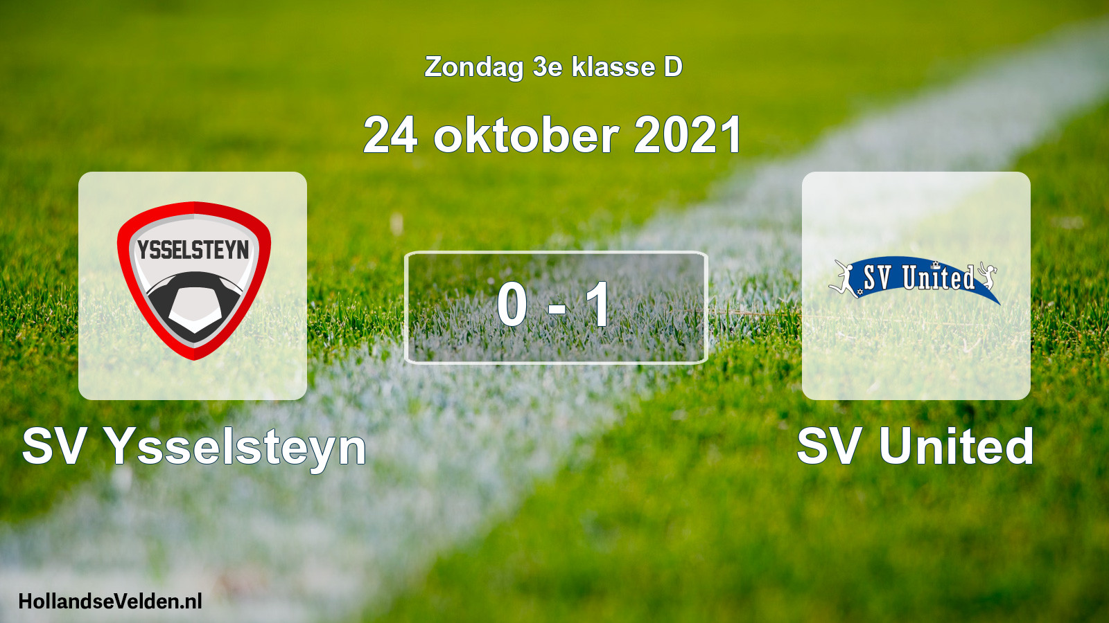 Total number of matches played: SV Ysselsteyn - SV United 0 - 1 (24 October 2021)