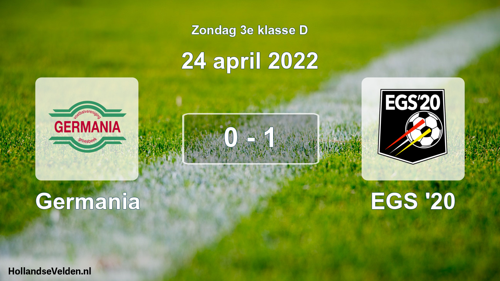 Total number of matches played: Germania - EGS '20 0 - 1 (24 April 2022)