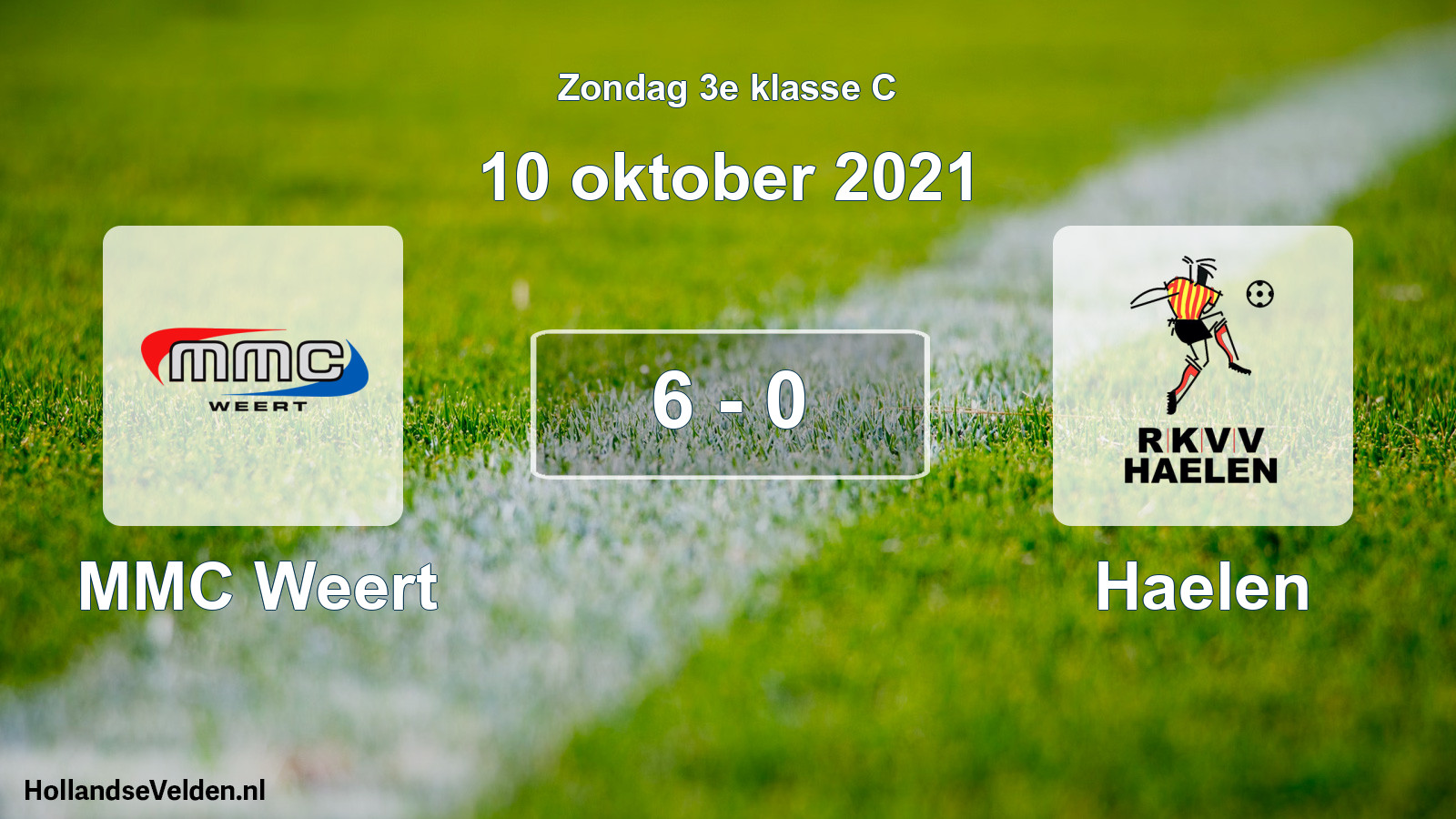 Total number of matches played: MMC Weert - Haelen 6 - 0 (10 October 2021)