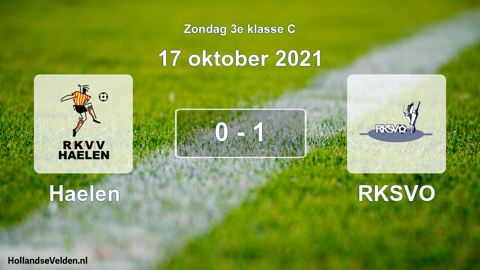 Total number of matches played: Haelen - RKSVO 0 - 1 (17 October 2021)