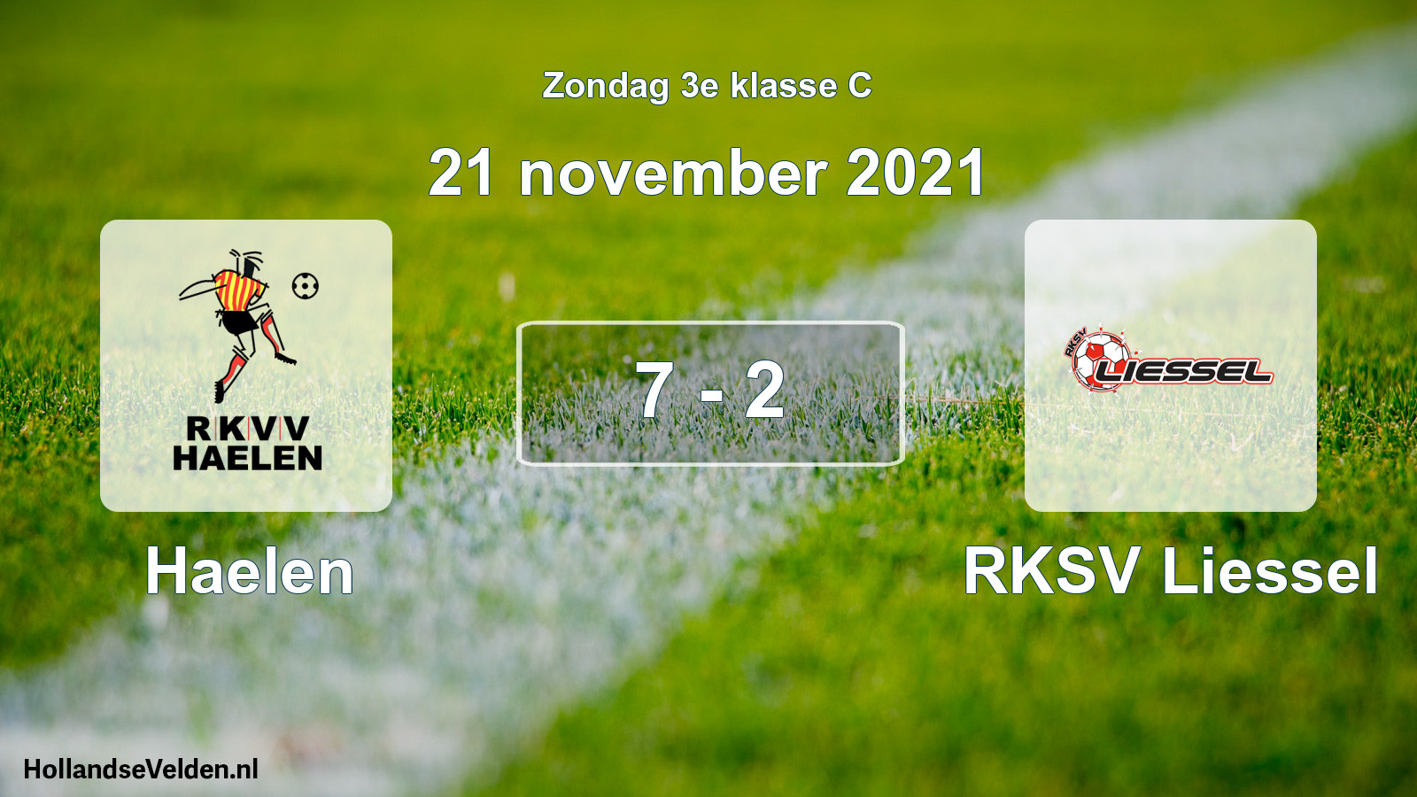 Total number of matches played: Haelen - RKSV Liessel 7 - 2 (21 November 2021)