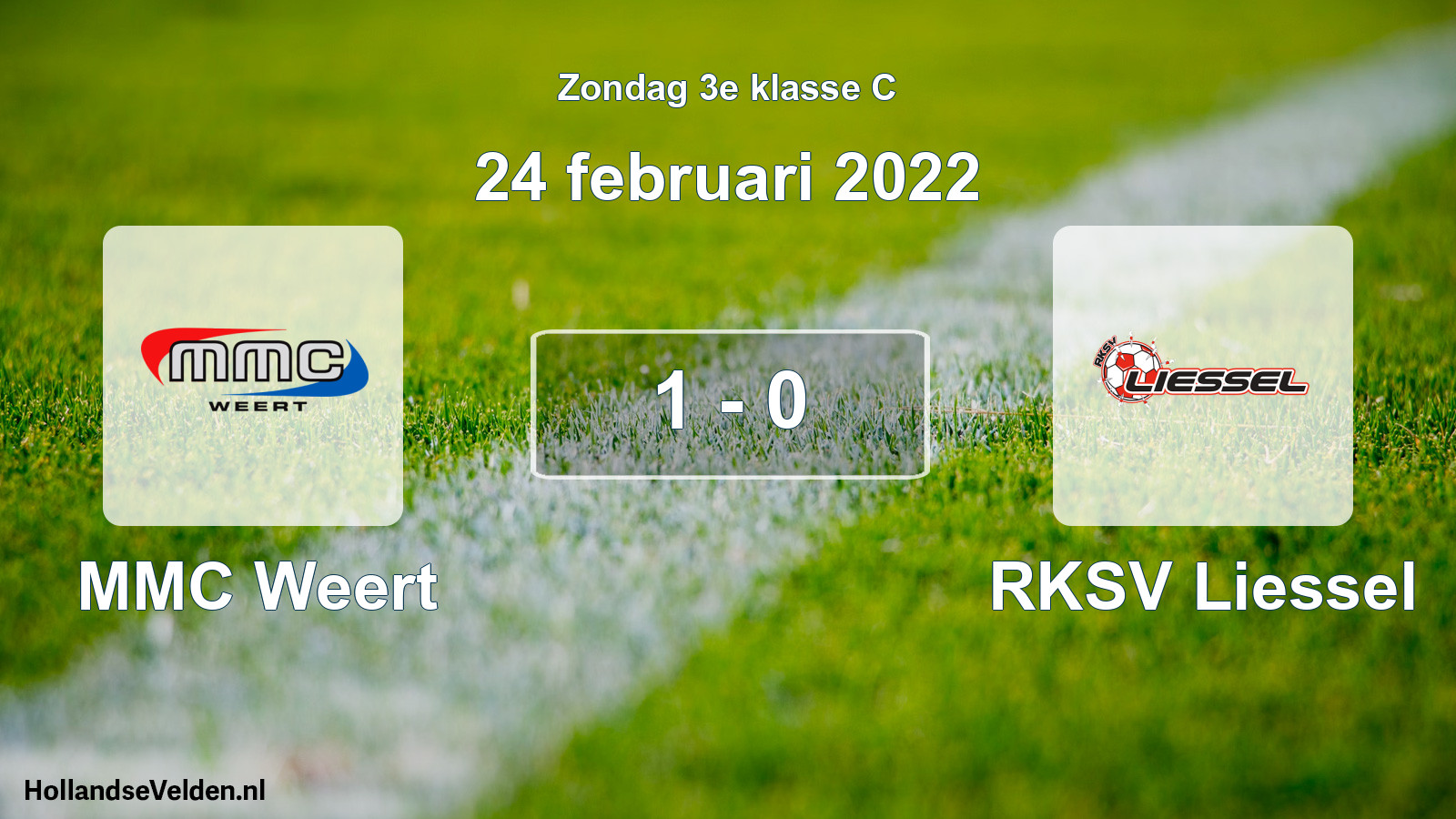 Total number of matches played: MMC Weert - RKSV Liessel 1 - 0 (24 February 2022)