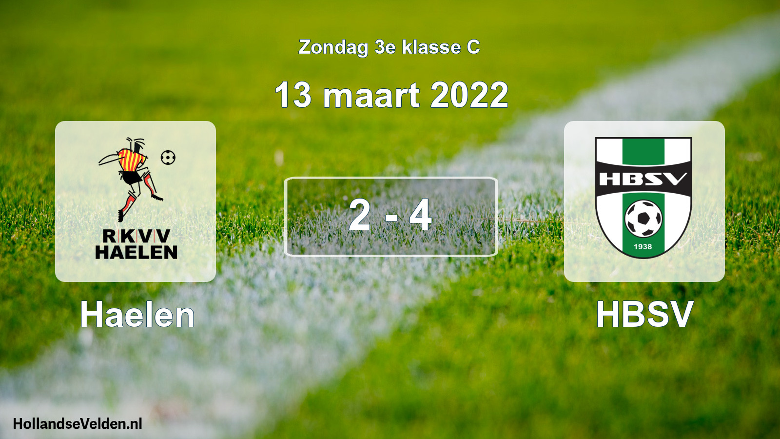 Total number of matches played: Haelen - HBSV 2 - 4 (13 March 2022)