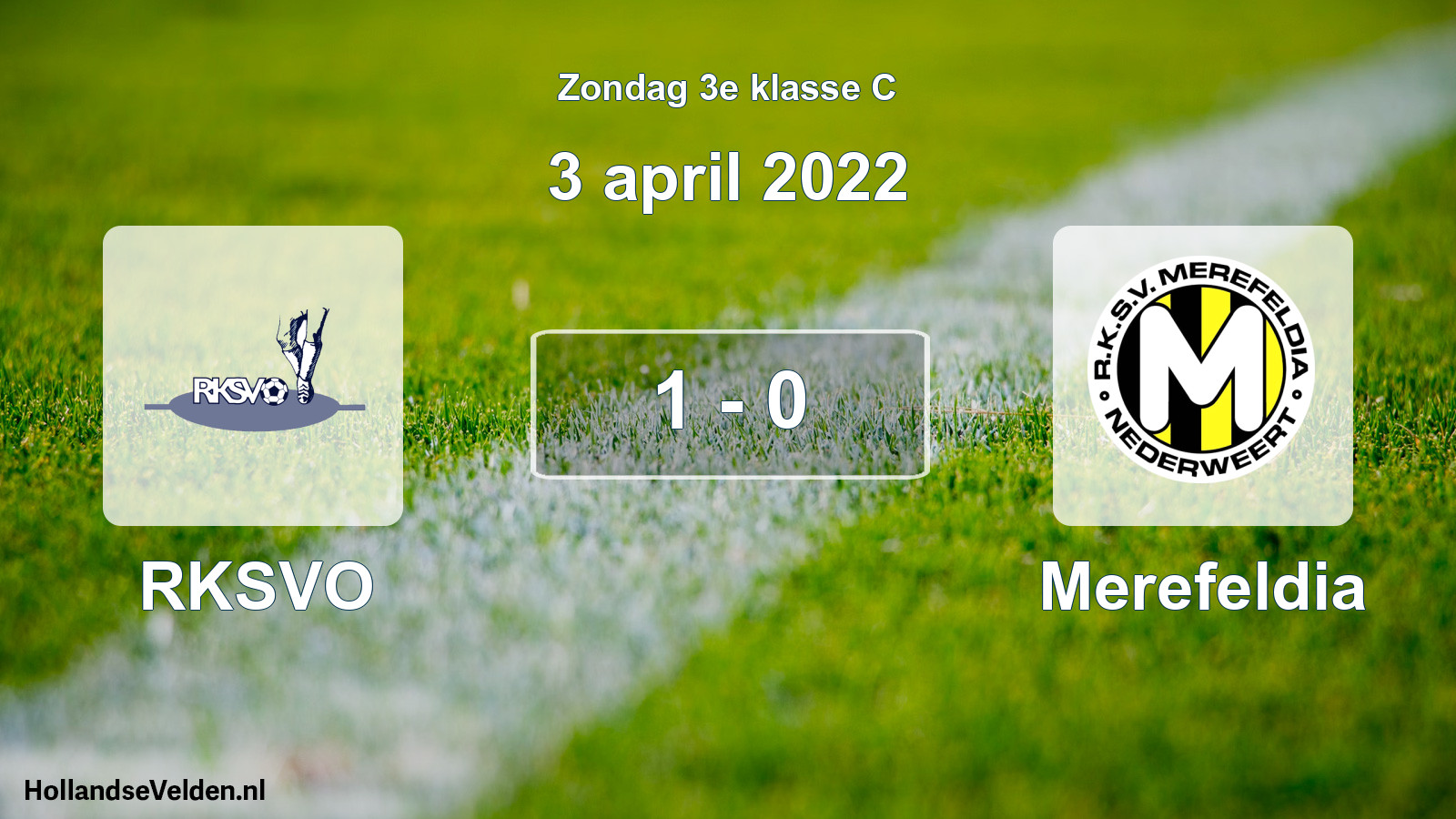 Total number of matches played: RKSVO - Merefeldia 1 - 0 (3 April 2022)