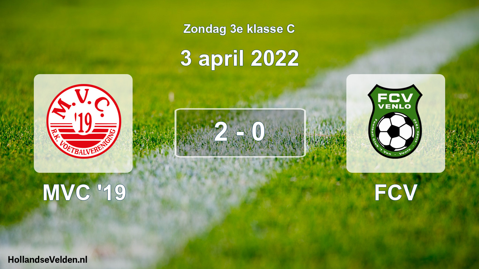 Total number of matches played: MVC '19 - FCV 2 - 0 (3 April 2022)