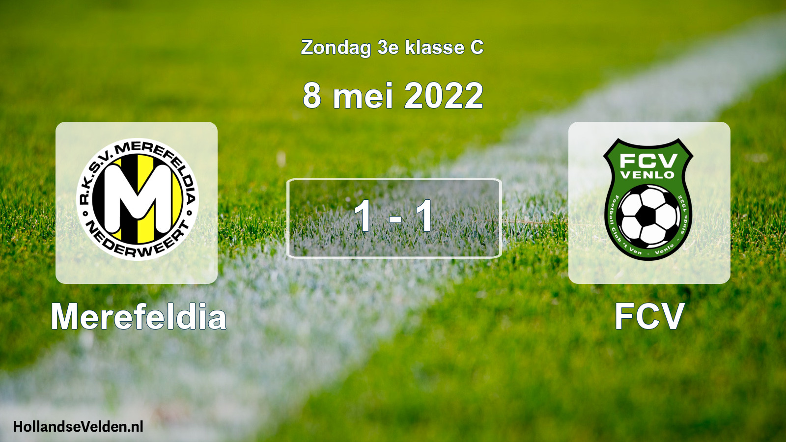Total number of matches played: Merefeldia - FCV 1 - 1 (8 May 2022)