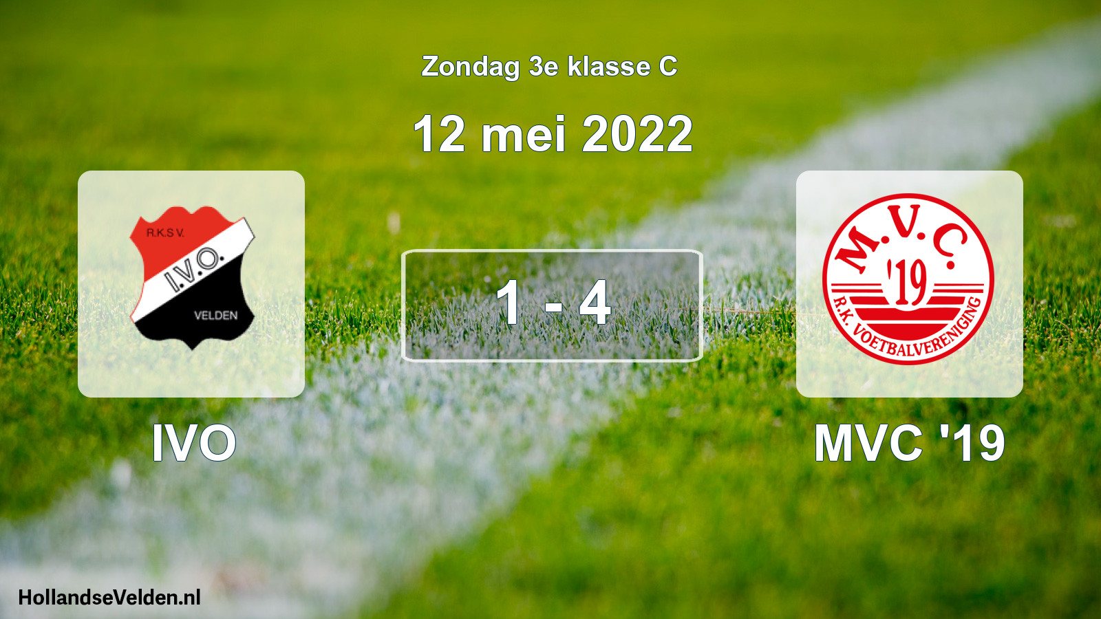 Total number of matches played: IVO - MVC '19 1 - 4 (12 May 2022)