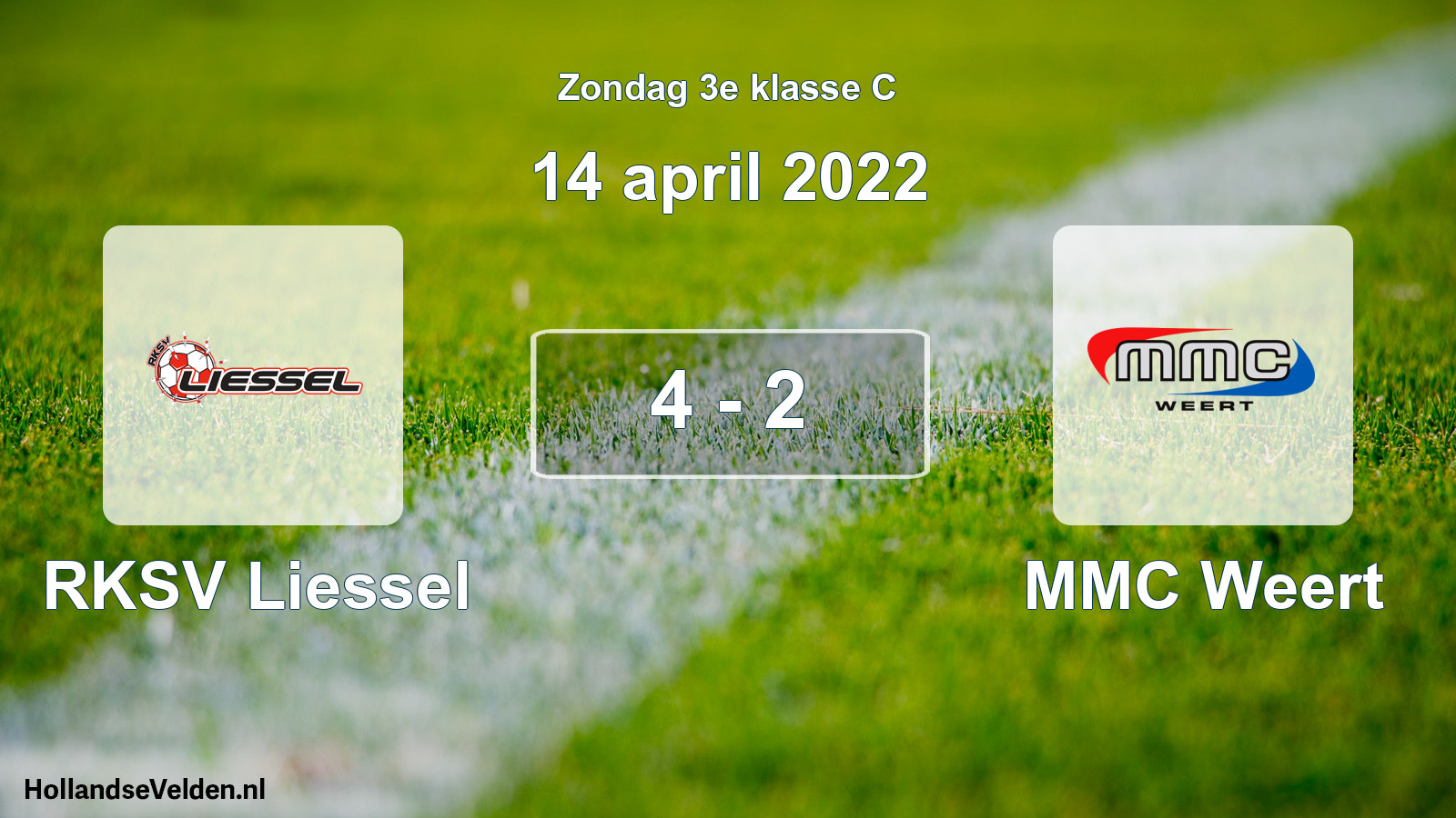 Total number of matches played: RKSV Liessel - MMC Weert 4 - 2 (14 April 2022)