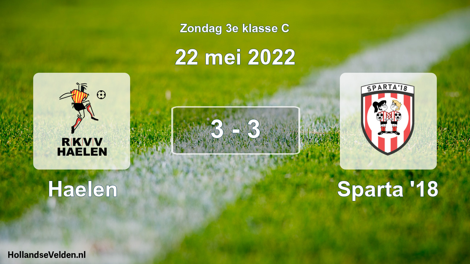 Total number of matches played: Haelen - Sparta '18 3 - 3 (22 May 2022)