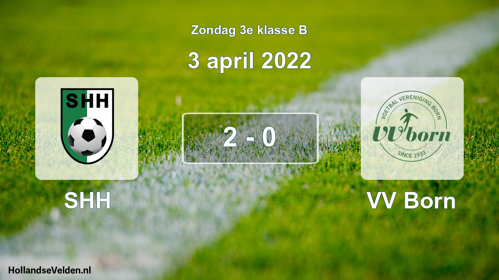 Total number of matches played: SHH - VV Born 2 - 0 (3 April 2022)