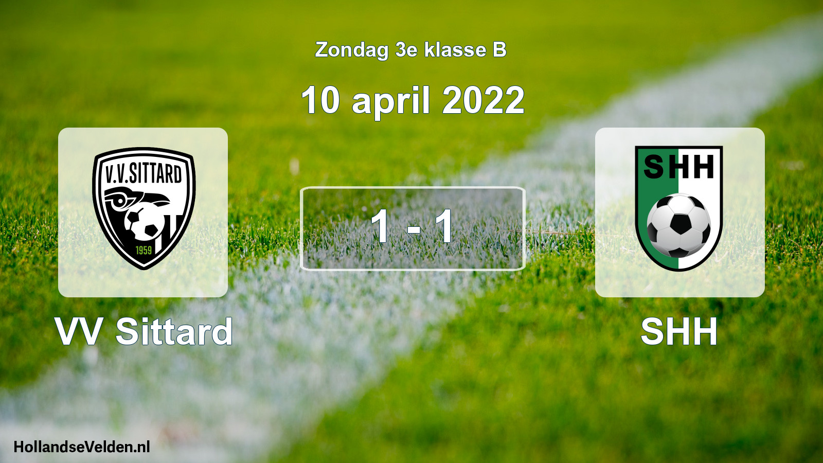 Total number of matches played: VV Sittard - SHH 1 - 1 (10 April 2022)