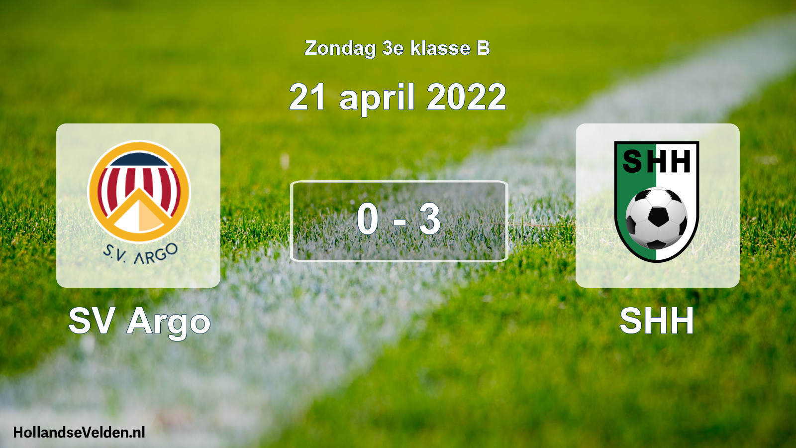 Total number of matches played: SV Argo - SHH 0 - 3 (21 April 2022)