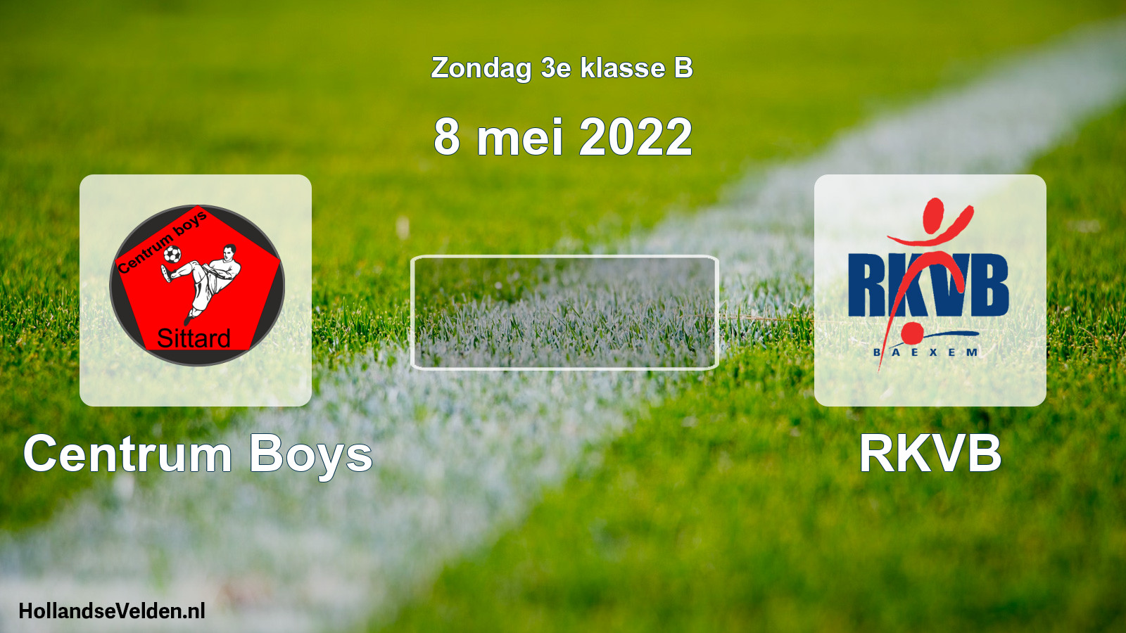 Scheduled Match: Centrum Boys - RKVB (8 May 2022)