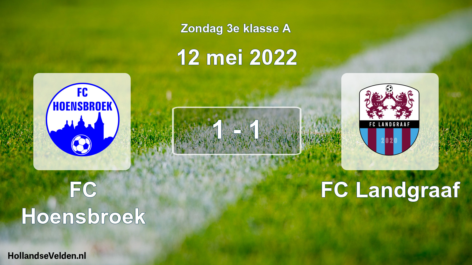 Total number of matches played: FC Hoensbroek - FC Landgraaf 1 - 1 (12 May 2022)