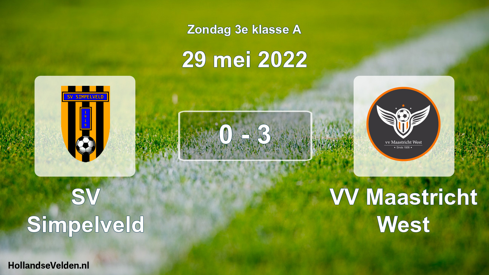 Total number of matches played: SV Simpelveld - VV Maastricht West 0 - 3 (29 May 2022)
