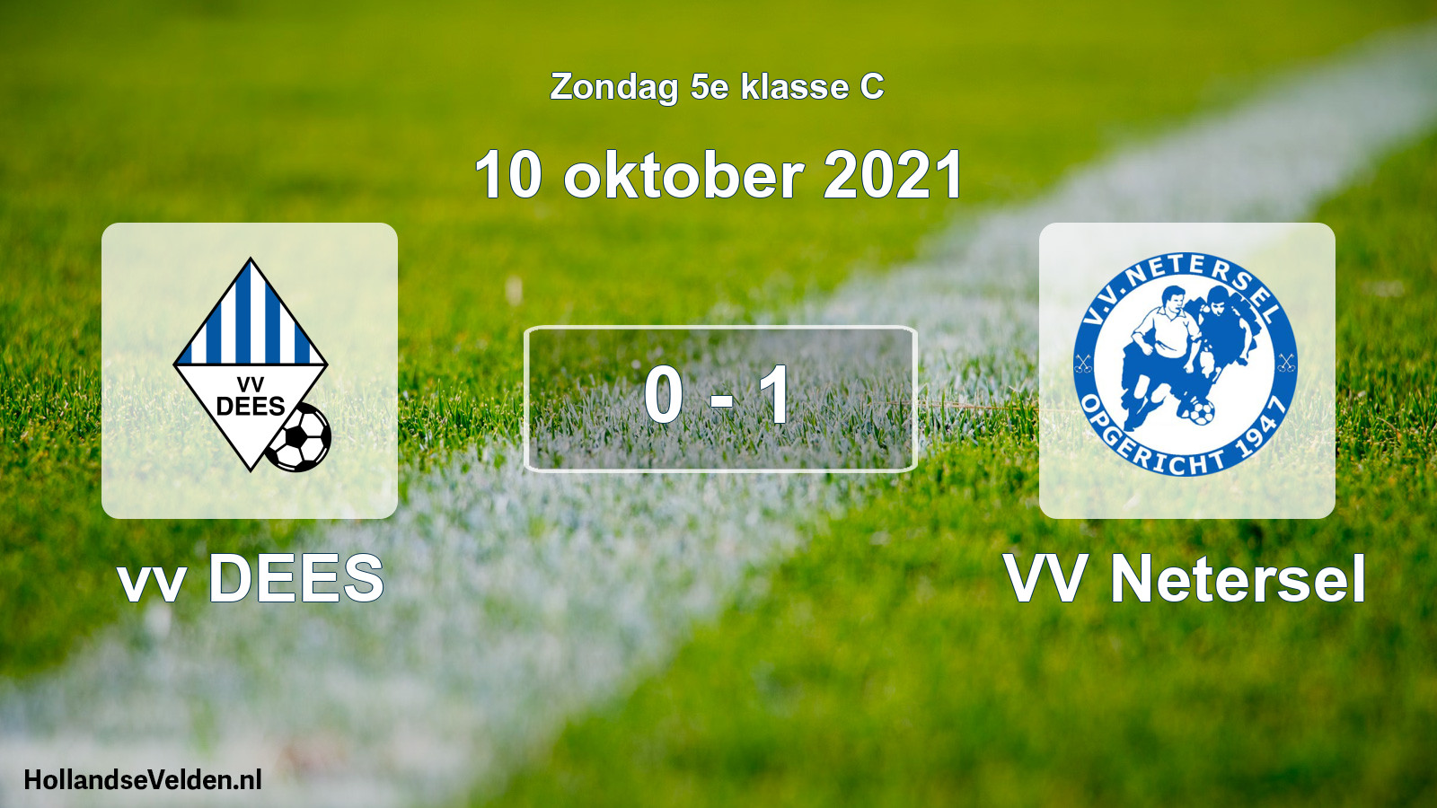 Total number of matches played: vv DEES - VV Netersel 0 - 1 (10 October 2021)