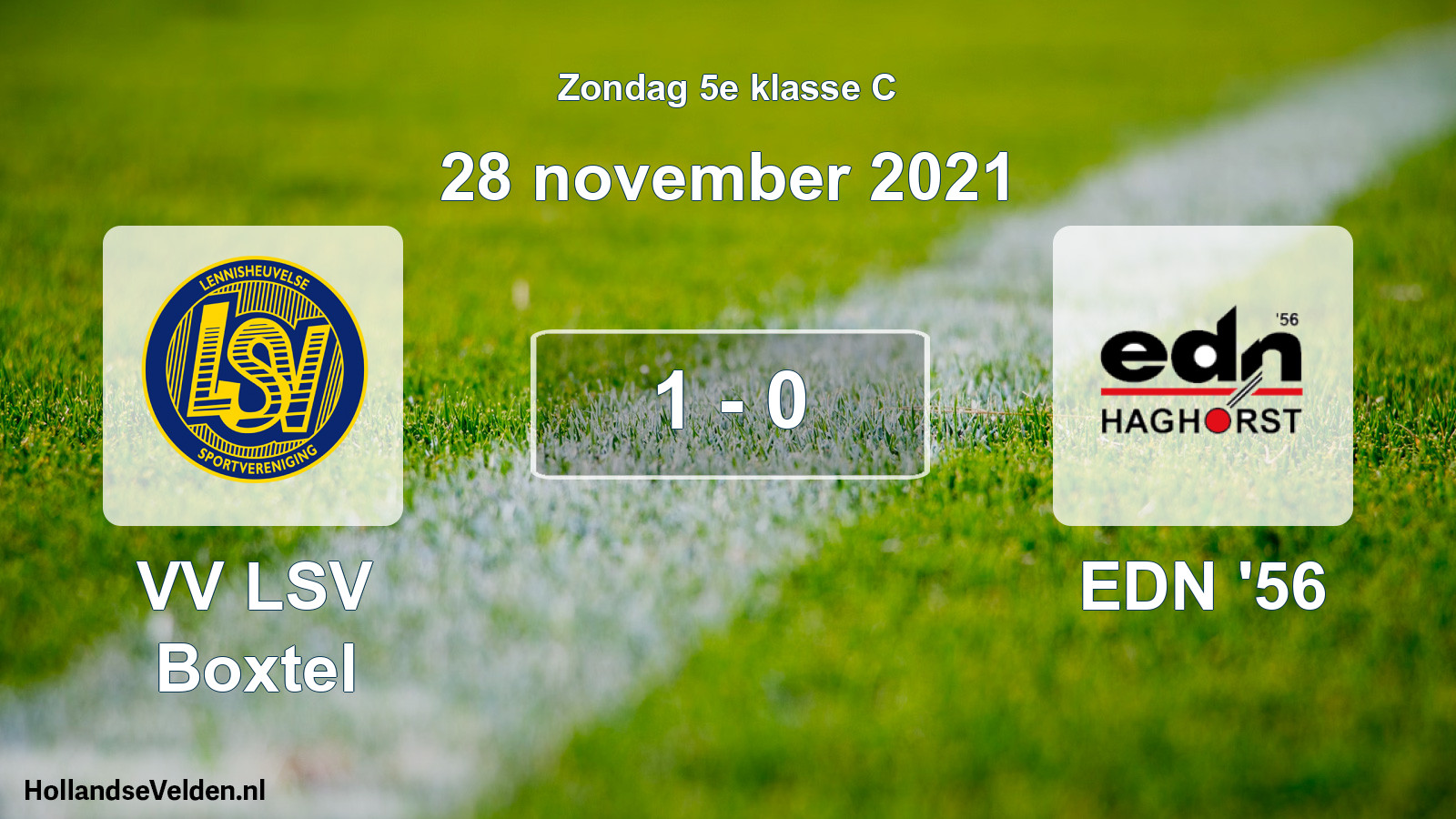 Total number of matches played: VV LSV Boxtel - EDN '56 1 - 0 (28 November 2021)