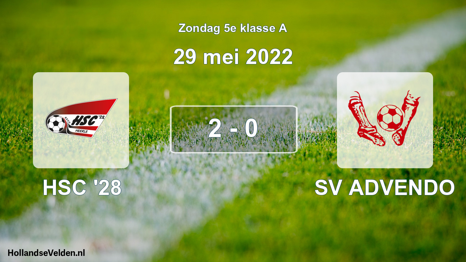 Total number of matches played: HSC '28 - SV ADVENDO 2 - 0 (29 May 2022)