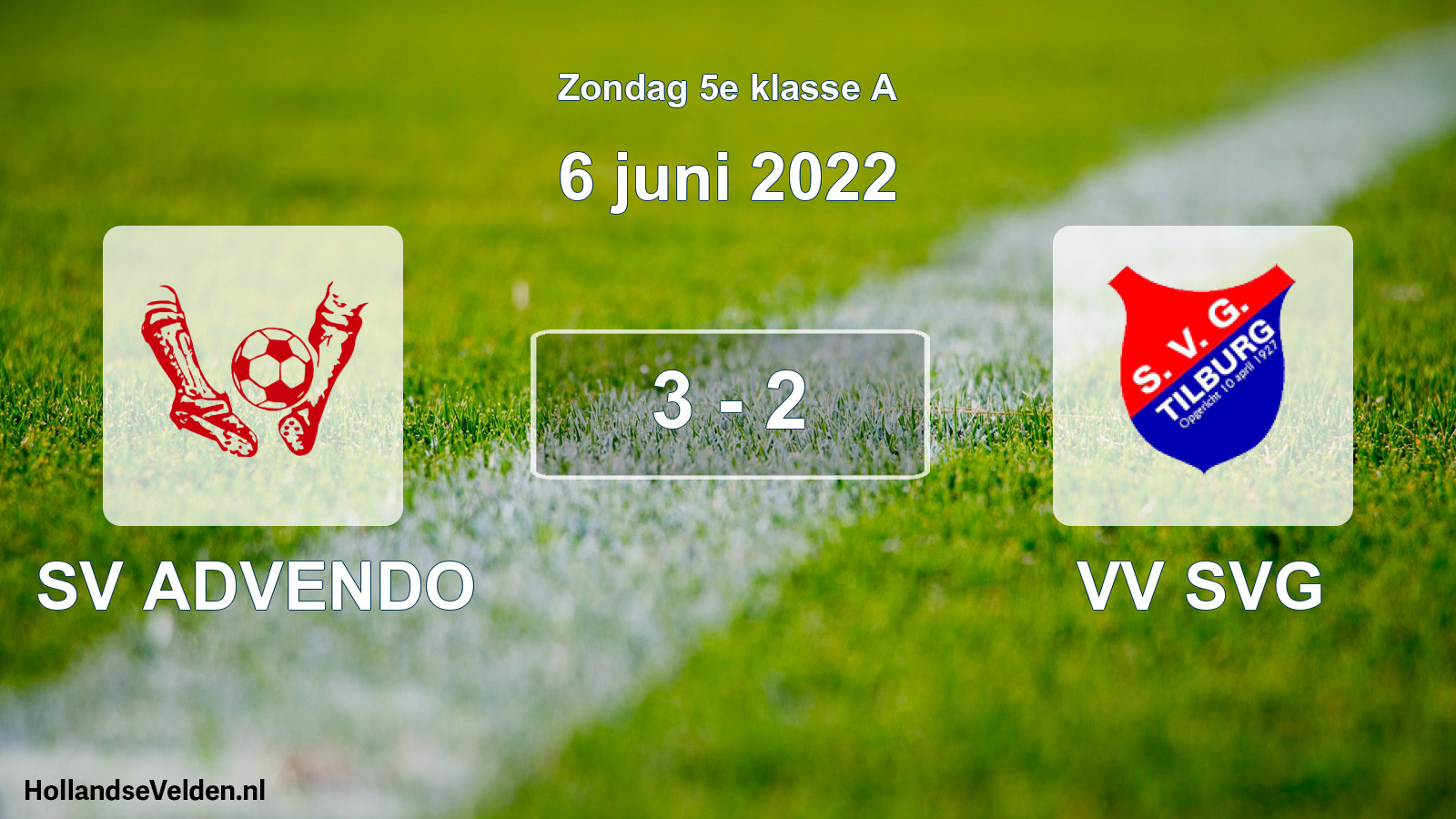 Total number of matches played: SV ADVENDO - VV SVG 3 - 2 (6 June 2022)