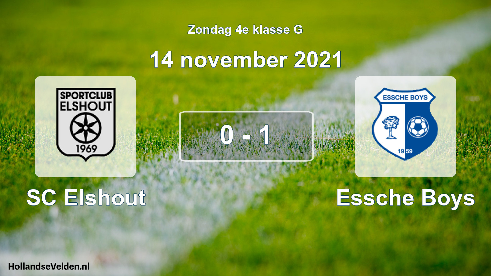Total number of matches played: SC Elshout - Essche Boys 0 - 1 (14 November 2021)
